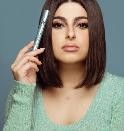 Mina Al Sheikhly holding Elevated Mascara